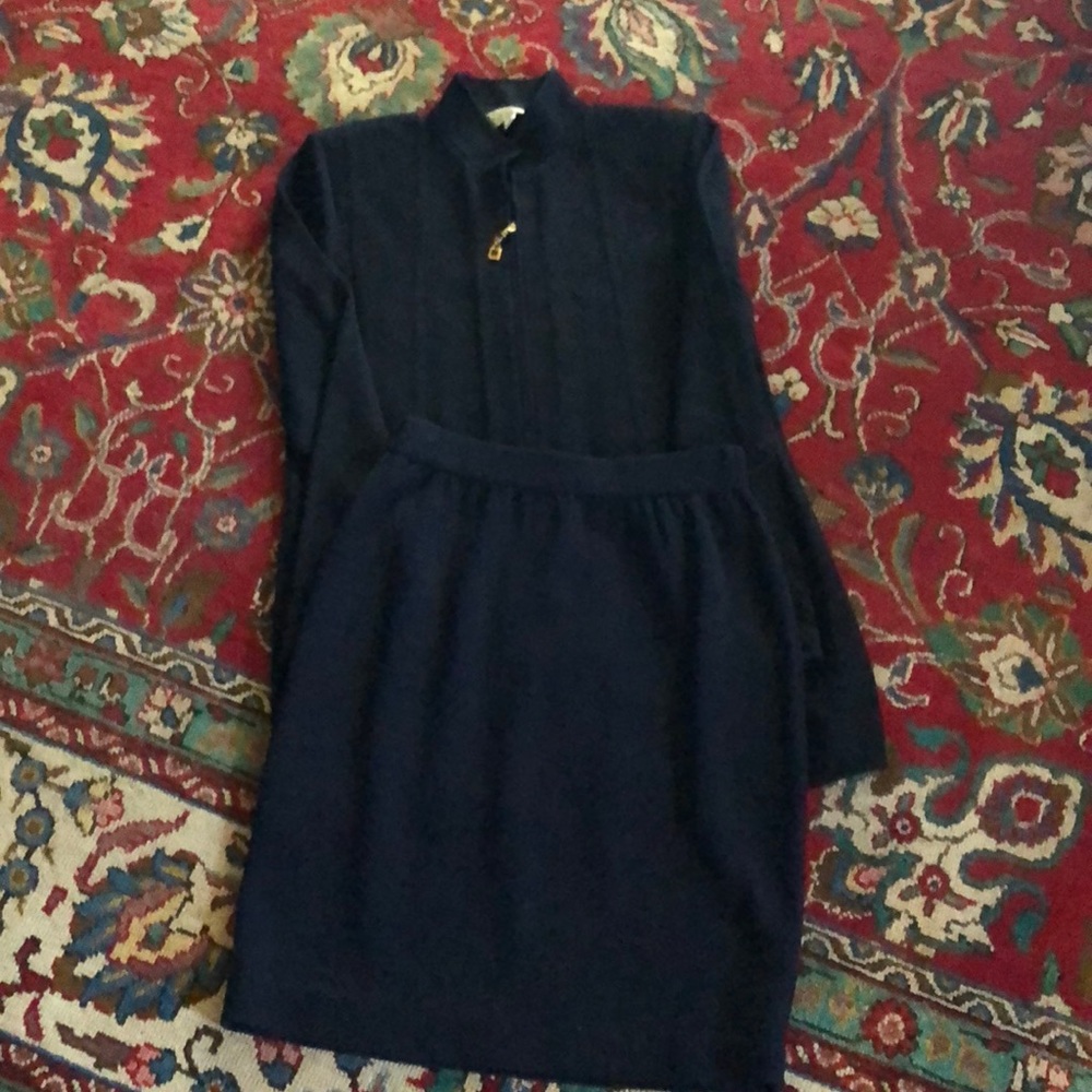 St  John Navy Suit